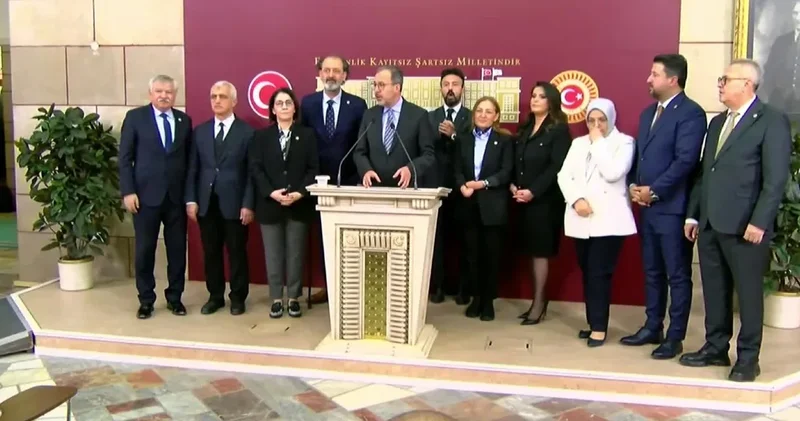 TBMM de CHP AKP DEM Parti ortak açıklama yaptı! Engelliler için bir araya geldiler