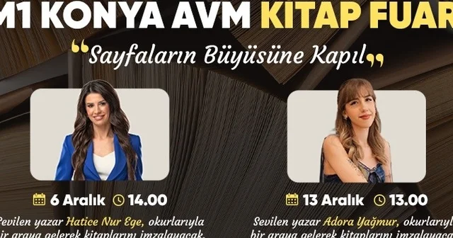 M1 Konya AVM de imza günleri ve Kitap Fuarı başlıyor Konya Haberleri