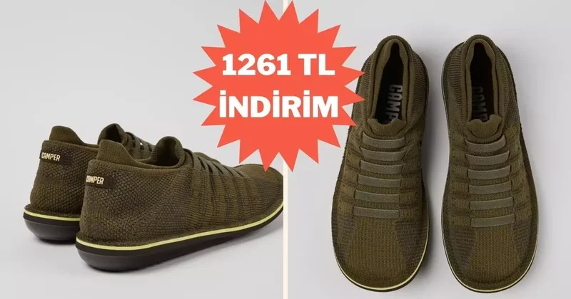 Fiyatı 1261 TL düştü! Camper Beetle ayakkabıda indirim başladı!