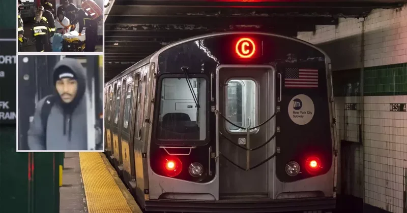 New York metrosunda dehşet: Evsiz adamı ateşe verdi