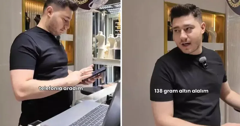 138 gram altın için telefonda pazarlık eden vatandaşa, dükkana gelince büyük şaşkınlık yaşadı