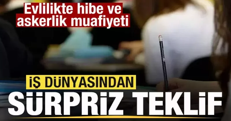 İş dünyasından sürpriz teklif! Evlilikte hibe ve askerlik muafiyeti