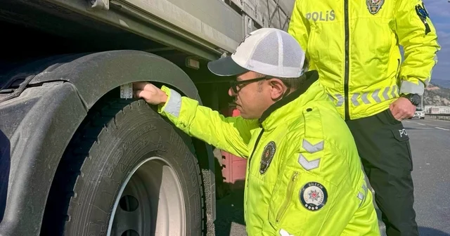 Bilecik trafiğinde kış lastiği denetimi Bilecik Haberleri