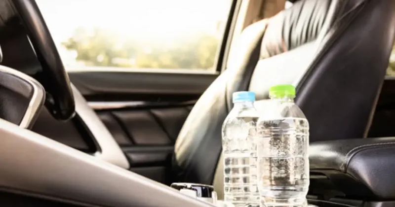 Araçta devrilen su şişesi 500 bin TL lik hasara yol açtı