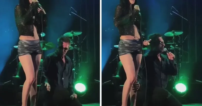 Konsere damga vuran an! Teoman şarkıyı unutup tek bir yere odaklandı