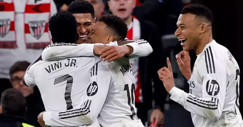 (ÖZET) Kylian Mbappe şov yaptı! Real Madrid 3 puanı 3 golle aldı Athletic Bilbao Real Madrid maç sonucu: 0 3 Fanatik Gazetesi Futbol Haberleri Spor