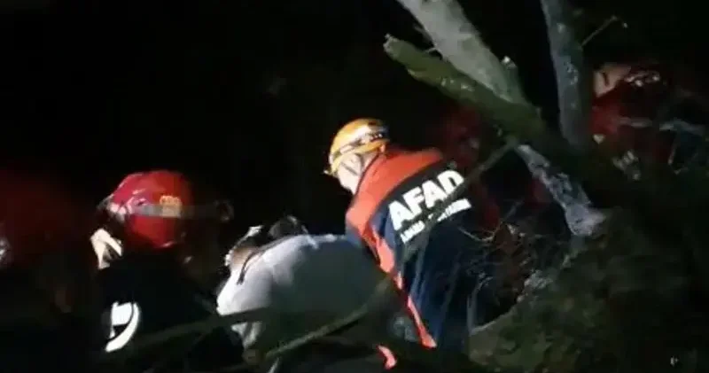 Bursa’da ormanda mahsur kalan vatandaş ekipler tarafından kurtarıldı