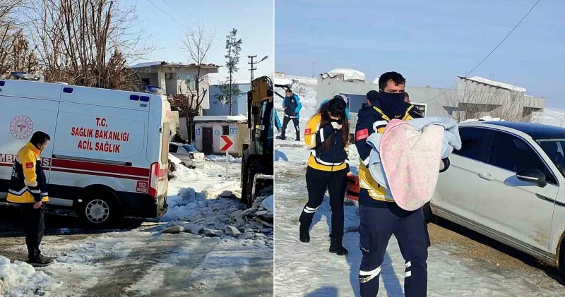 Ekipler ambulansın yolunu açtı: Anne ve bebek hastaneye yetiştirildi Diyarbakır Haberleri