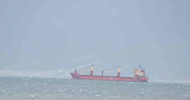 Lodos, yük gemilerini vurdu! Edremit Körfezi’ne sığındılar