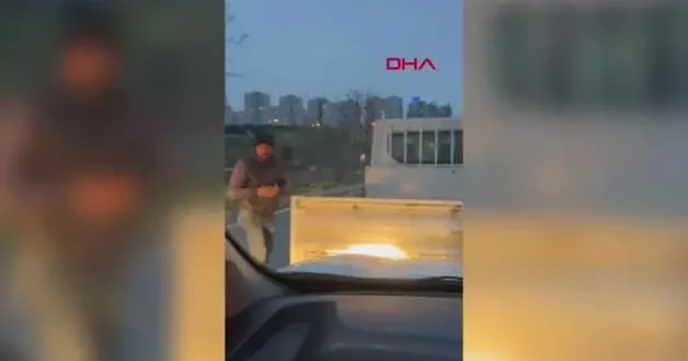 Yol verme kavgasında maganda Senin ağzını burnunu kıracağım tehdidinde bulundu