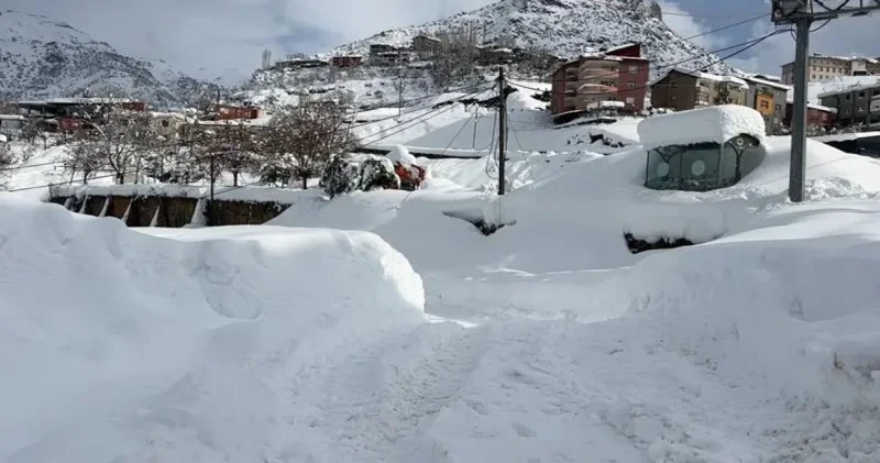 Şırnak ta kışın en sert yüzü ortaya çıktı