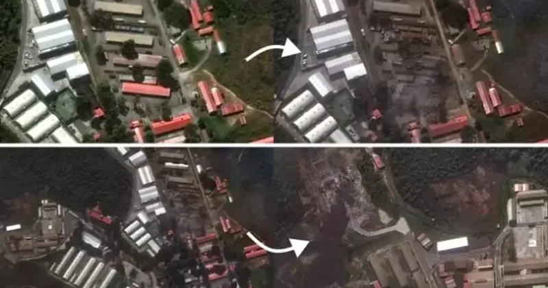 ABD nin Maduro operasyonu uydu görüntülerine yansıdı! Vurulan noktalarda krater ayrıntısı