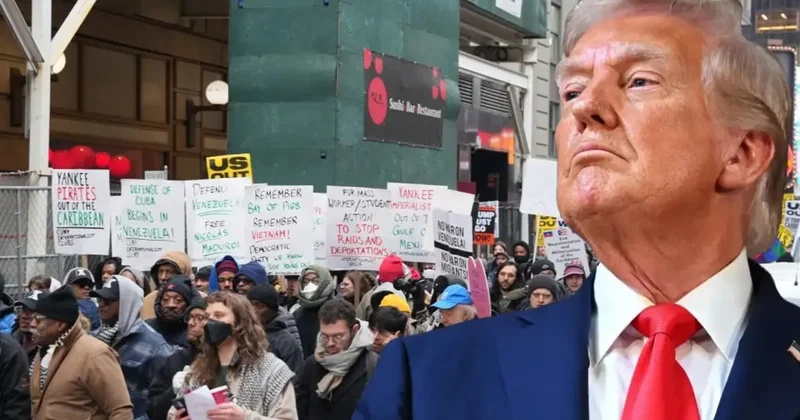 Venezuela saldırısı Trump a pahalıya patladı! Kendi ülkesinde de binler yürüdü