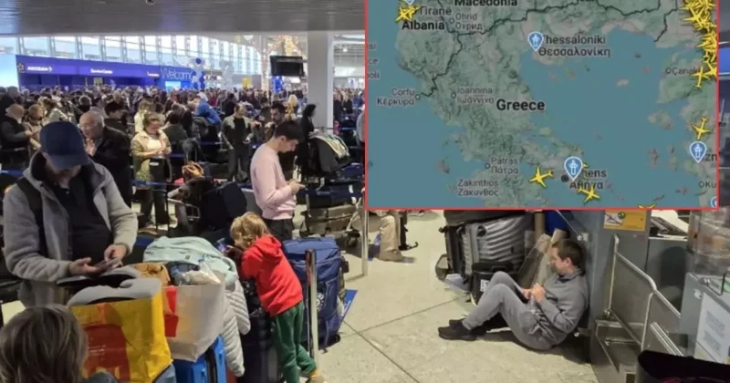 Yunanistan da Hava Trafiği Krizi