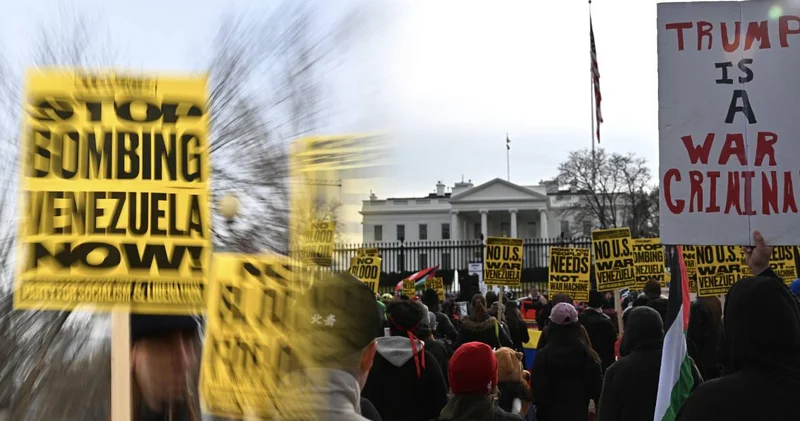 ABD nin kalbinde Maduro protestosu!