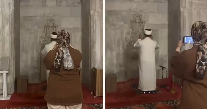 Sırf izlenmek için imama yaptırdıkları tepki çekti