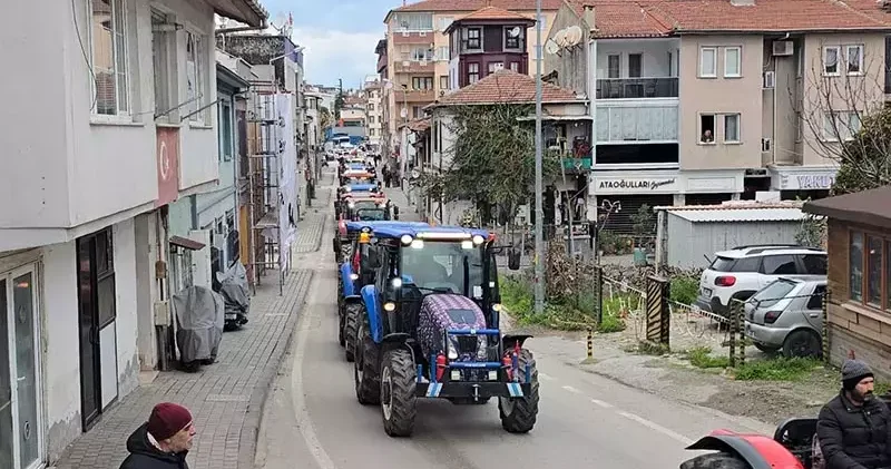Çiftçiler, belediye arazilerinin satışa çıkarılmasını protesto etti