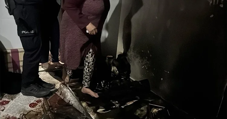 Uzaklaştırma kararı aldı, kayınvalidesinin evini ateşe verdi