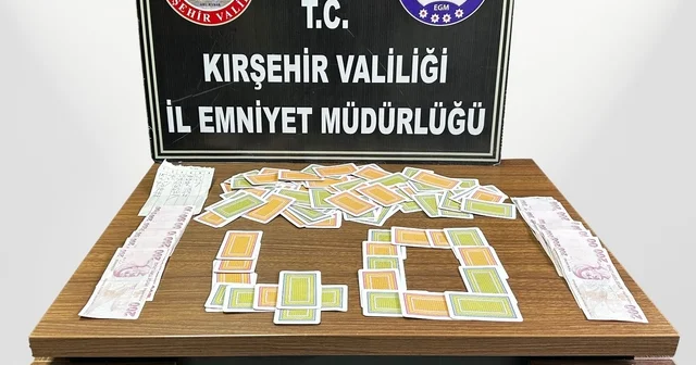 Kırşehir de kumar oynayan 5 kişiye 58 bin 20 lira ceza kesildi Kırşehir Haberleri