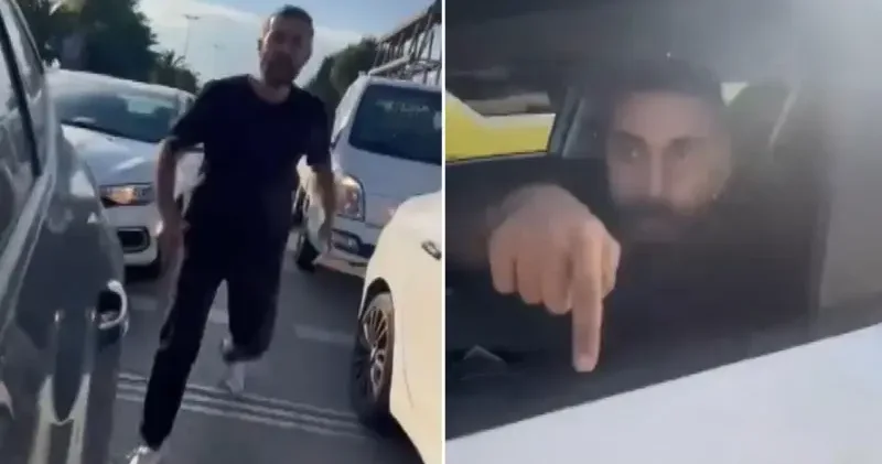 Maltepe de trafikte tartıştığı kadına çocuklarının yanında saldıran sanığa 46 bin lira ceza