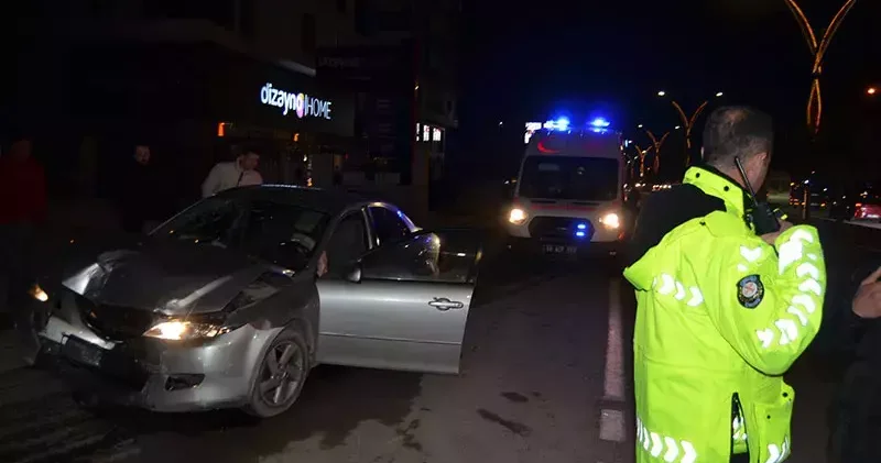 İki otomobilin çarpıştığı kazada sürücülerden biri 2,50 promil alkollü çıktı: 6 yaralı