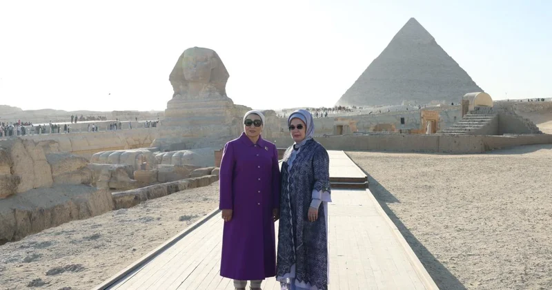 Emine Erdoğan, Mısır Cumhurbaşkanı nın eşi Entissar Amer ile görüştü