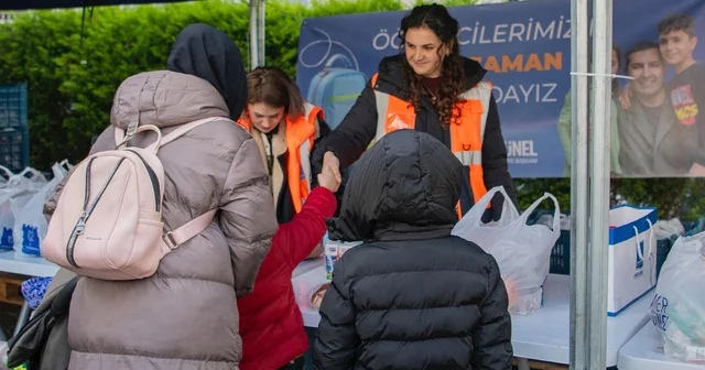Öğrencilere ikinci dönemin ilk beslenme çantaları ulaştırıldı Aydın Haberleri