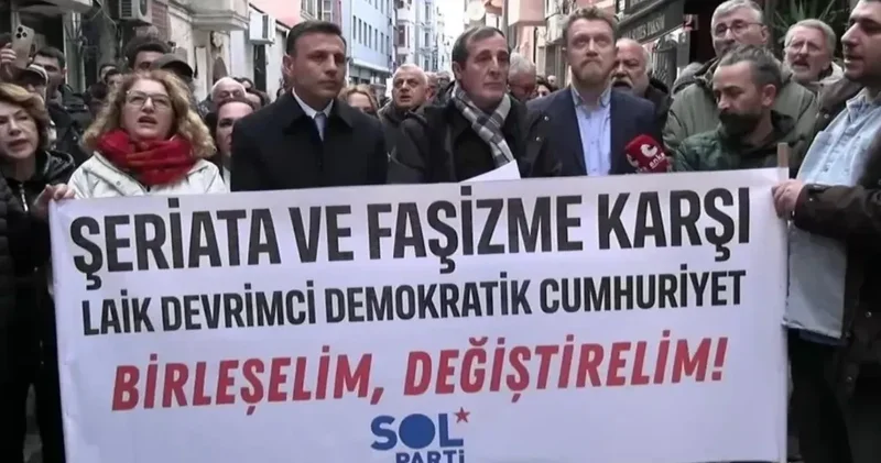 SOL Parti binasına düzenlenen saldırı protesto edildi