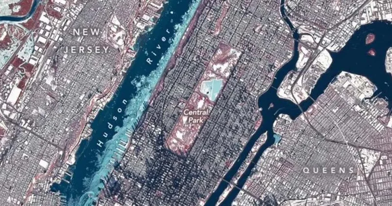 NASA dan New York karesi: Uzaydan donmuş şehir manzarası