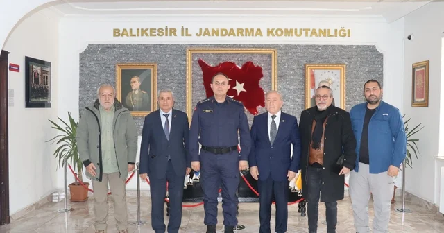 Balıkesir Gazeteciler Cemiyeti nden İl Jandarma Komutanı Albay Özer e ziyaret Balıkesir Haberleri