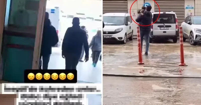 Devlet korumasına alınan çocuğun babasından ayrılış anı yürek burktu