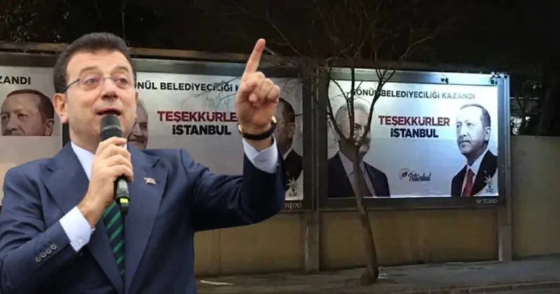 Anadolu Ajansı kusurlu bulunmuştu! İmamoğlu o afişleri hatırlattı