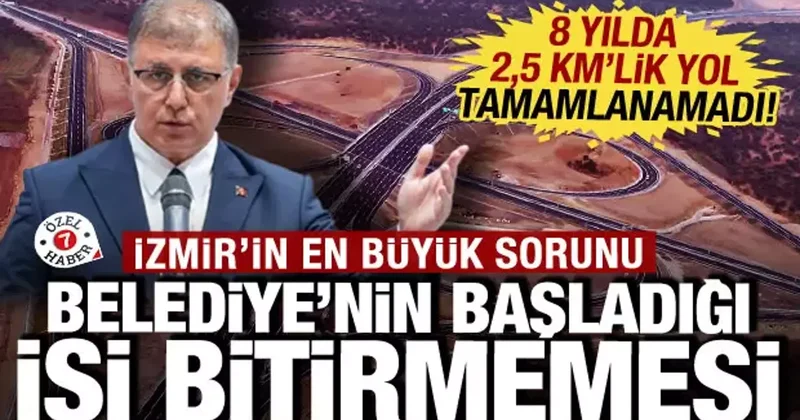 Ak Parti İzmir Milletvekili sitem etti! 8 yılda 2,5 Km lik yol tamamlanamadı!