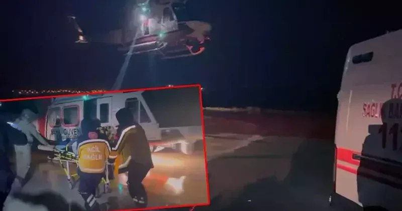 Marmara ve Avşa adalarında rahatsızlanan 2 kişi Sahil Güvenlik helikopteriyle tahliye edildi