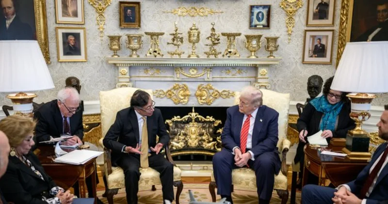 ABD Başkanı Trump ile Kolombiya Cumhurbaşkanı Petro Beyaz Saray da ilk kez görüştü Dış Haberler