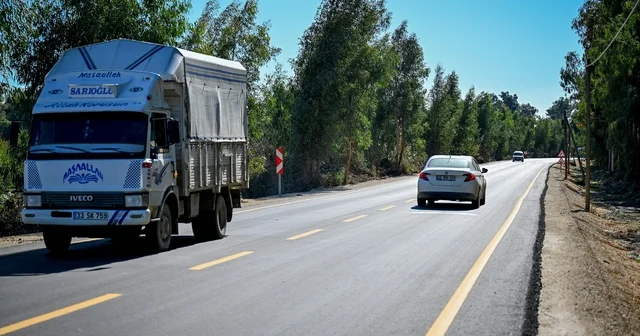 Mersin de üreticilerin kullandığı yol yenilendi Mersin Haberleri