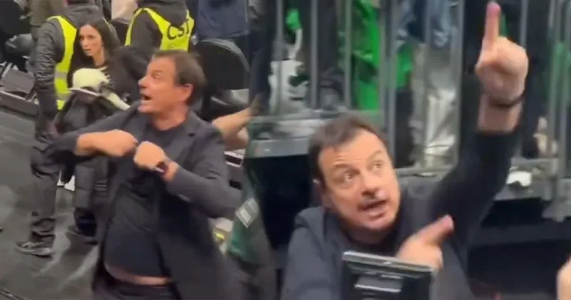 Ergin Ataman Yunan taraftarları çılgına çevirdi