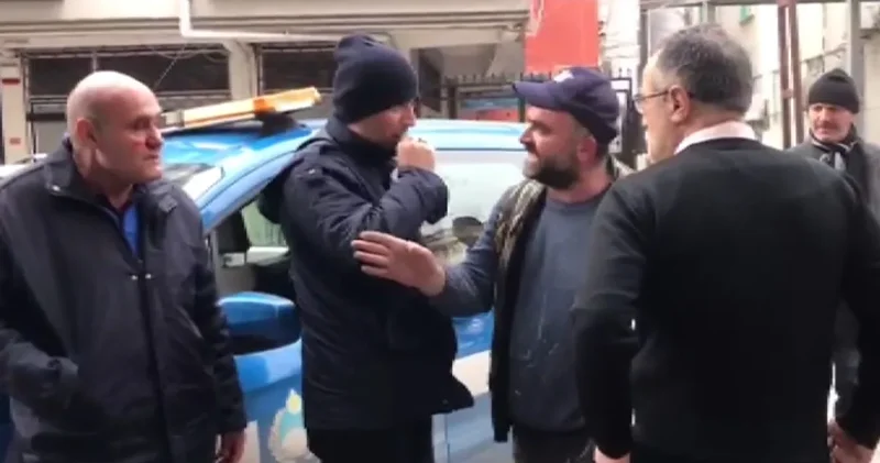 Hem suçlu hem güçlü! Kaldırıma park edip zabıtayı yumrukladı