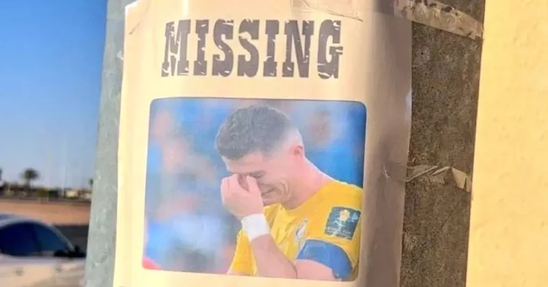 Suudi Arabistan da ilginç Ronaldo ilanı