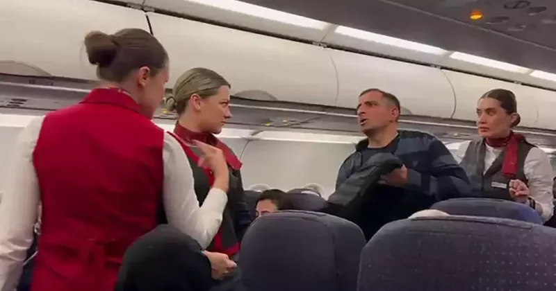 Erzurum İstanbul uçağında şaşırtan anlar: Yolcu helallik isteyip indi