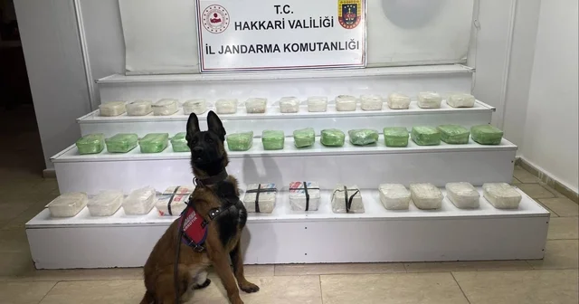 Yüksekova da 59 kilo 971 gram uyuşturucu ele geçirildi; 3 gözaltı Hakkari Haberleri