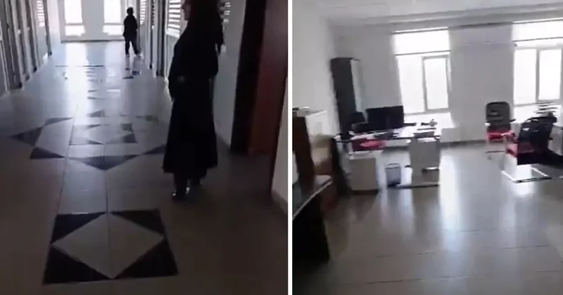 Devlet dairesinde skandal: Vatandaş o anları kameraya alıp paylaştı