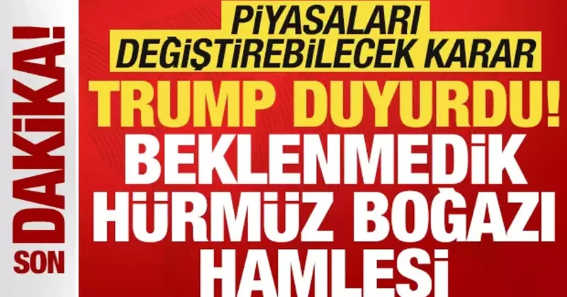 Trump tan beklenmedik hamle! İran a Hürmüz Boğazı resti! ABD donanması eşlik edecek
