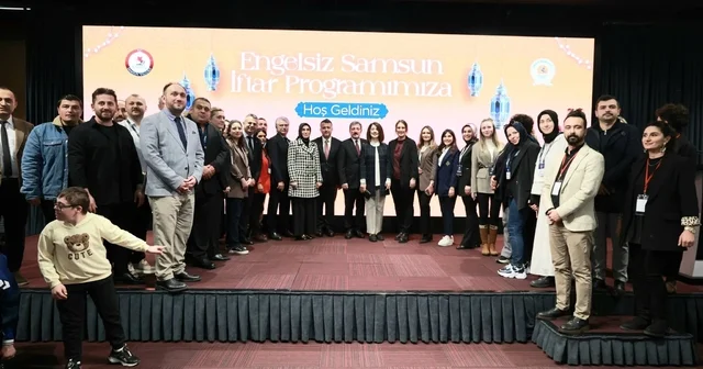 Engelsiz Samsun İftarı nda gönüller bir oldu Samsun Haberleri