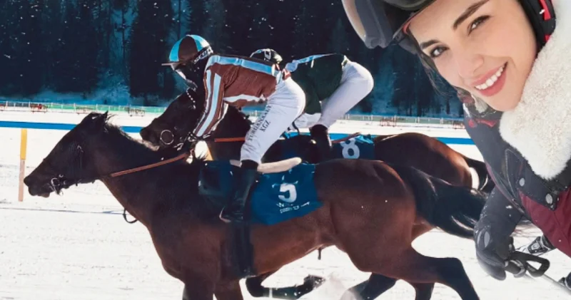 Yağmur Tanrısevsin, İsviçre de at yarışı izledi