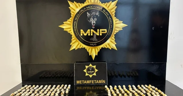 Muş ta 1 kilo 333 gram metamfetamin ele geçirildi Muş Haberleri