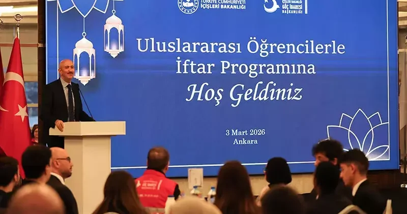Göç İdaresi Başkanlığı uluslararası öğrencilerle iftar yemeğinde bir araya geldi