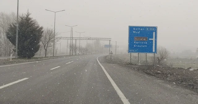 Bingöl de kar yağışı başladı Bingöl Haberleri