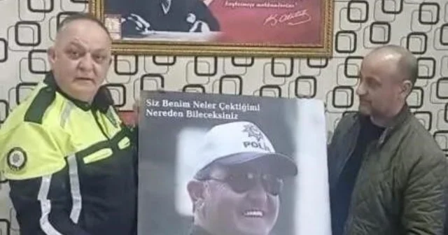 Tarsus ta trafik polisine anlamlı sürpriz Mersin Haberleri