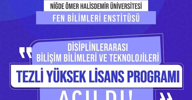NÖHÜ de disiplinler arası tezli yüksek lisans programı başladı Niğde Haberleri